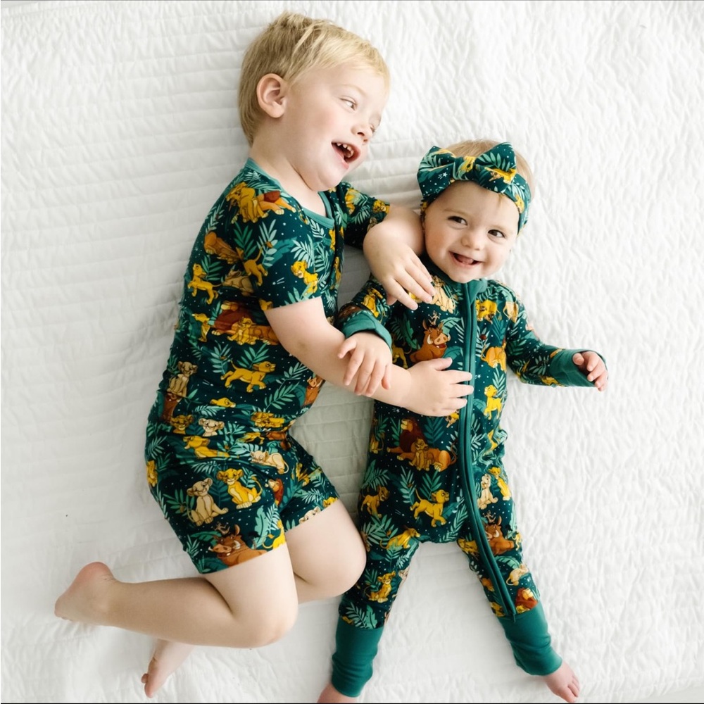 Little Sleepies “Simba’s Sky” Two-Piece Short Sleeve + Shorts Pajama Set